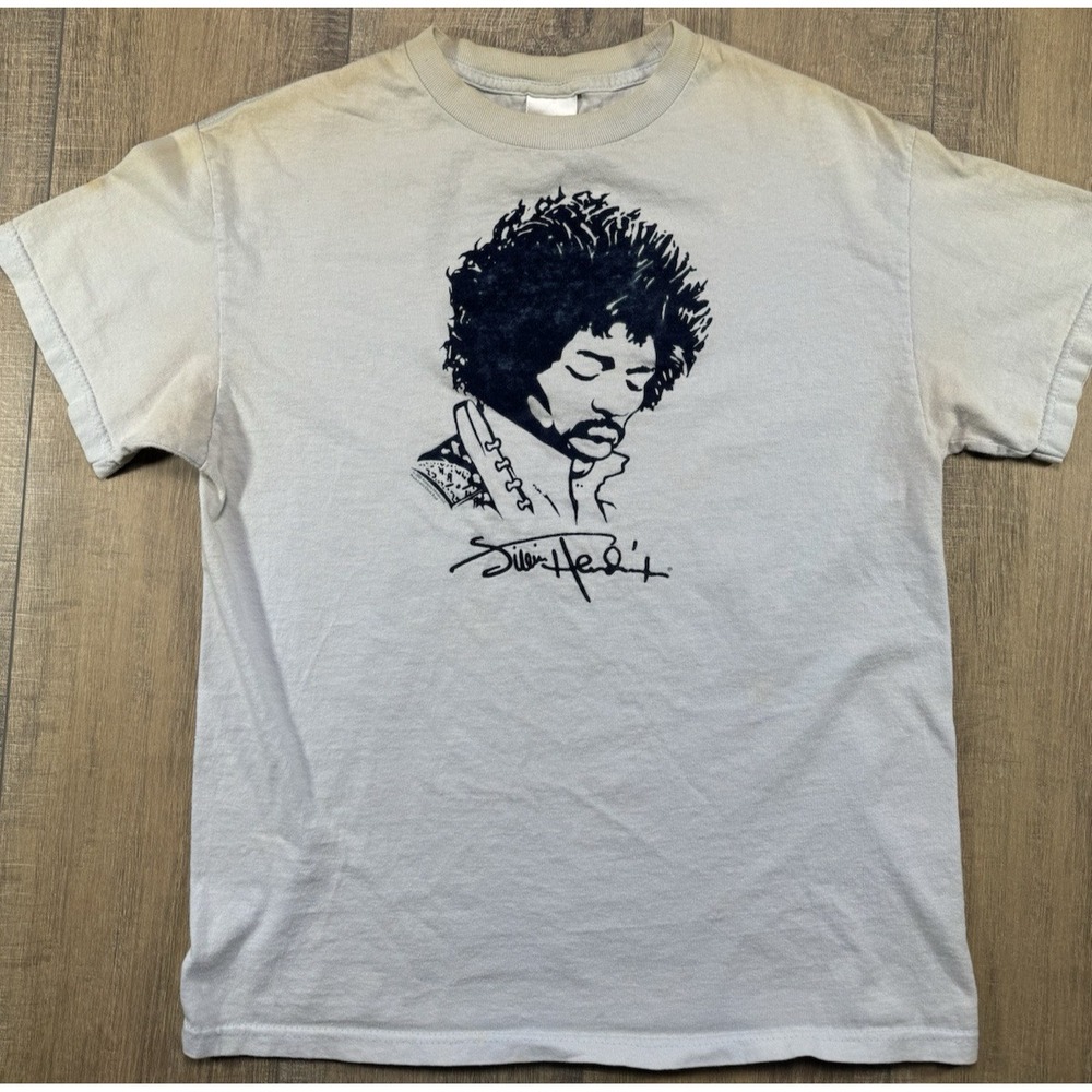Vintage Y2k 2005 Velvet  Jimi Hendrix Short Sleeve Tee Cotton Mens Sz M Distress